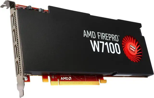 AMD FirePro W7100 100-505975 8GB 256-bit GDDR5 PCI Express 3.0 x16 CrossFire Supported Full height/full length Graphics Card