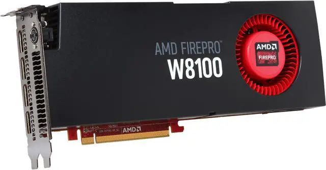AMD FirePro W8100 100-505976 8GB 512-bit GDDR5 PCI Express 3.0 x16 CrossFire Supported Graphics Card