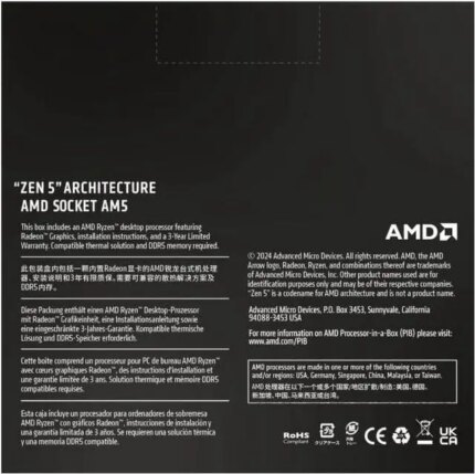AMD Ryzen 9 9950X - Ryzen 9 9000 Series Granite Ridge (Zen 5) 16-Core 4.3 GHz - Socket AM5 170W - Radeon Graphics Processor - Bulk - OEM