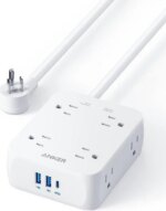 Anker Power Strip with USB Ports,5Ft,Surge Protector(2000J),8 Widely Outlet Extender with 2 USB A Ports and 1 USB C Port,Works with iPhone 15/15