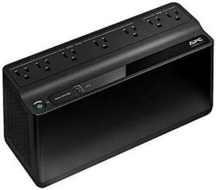 apc back-ups 650 battery backup and surge protector black (bvn650m1)