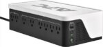 APC BE1050G3 Back-UPS, 1050VA/600W, Floor/Wall Mount, 120V, 8x NEMA 5-15R outlets, USB Type A + C Ports - Floor/Wall Mountable - 8 Hour Recharge - 120