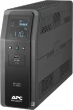 APC BR1350MS Back-UPS Pro, 1350VA/810W, Tower, 120V, 10x NEMA 5-15R outlets, Sine Wave, AVR, USB Type A + C ports, LCD, User Replaceable Battery -
