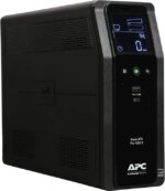 APC BR1350MS Back-UPS Pro, 1350VA/810W, Tower, 120V, 10x NEMA 5-15R outlets, Sine Wave, AVR, USB Type A + C ports, LCD, User Replaceable Battery -