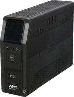 APC BR1350MS Back-UPS Pro, 1350VA/810W, Tower, 120V, 10x NEMA 5-15R outlets, Sine Wave, AVR, USB Type A + C ports, LCD, User Replaceable Battery -