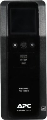 APC BR1500MS 1500 VA SineWave 10 Outlets 2 USB Charging Ports Back-UPS Pro Battery Backup, Replaces BR1500G