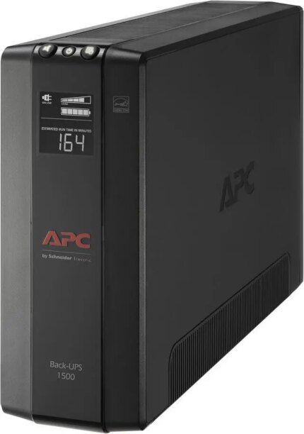 APC BX1500M Back-UPS Pro, 1500VA, Tower, 120V, 10 NEMA 5-15R outlets, AVR, LCD - Tower - 16 Hour Recharge - 3 Minute Stand-by -120 V Input-120 V AC