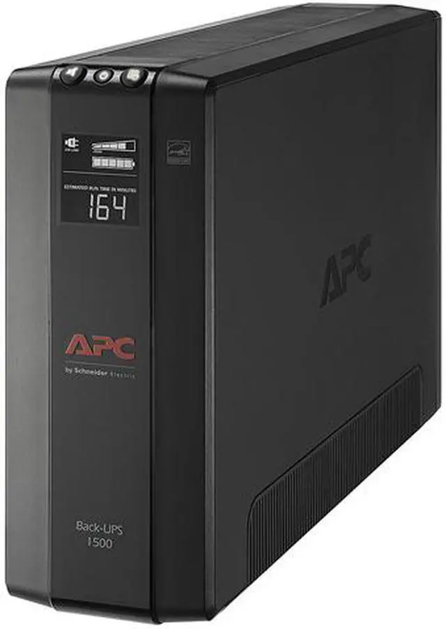 APC BX1500M Back-UPS Pro, 1500VA, Tower, 120V, 10 NEMA 5-15R outlets, AVR, LCD - Tower - 16 Hour Recharge - 3 Minute Stand-by -120 V Input-120 V AC