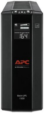 APC BX1500M Back-UPS Pro, 1500VA, Tower, 120V, 10 NEMA 5-15R outlets, AVR, LCD - Tower - 16 Hour Recharge - 3 Minute Stand-by -120 V Input-120 V AC