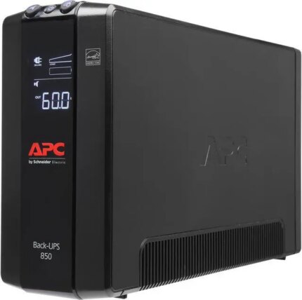 APC BX850M Back-UPS 850, Compact Tower, 850VA, 120V, AVR, LCD, 8 NEMA outlets (4 surge) - Tower - 12 Hour Recharge - 2 Minute Stand-by - 120 V Input -