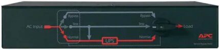 APC BY SCHNEIDER ELECTRIC SBP5000RMT2U APC SERVICE BYPASS PANEL BYPASS SWITCH ( RACK-MOUNTABLE ) - AC 200/208/240 V -