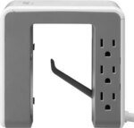 APC Desk Mount Power Station, 6 Outlet U-Shaped Surge Protector, 1080 Joule of Surge Protection with 4 USB A Charging Ports (PE6U4W)
