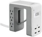 APC Desk Mount Power Station, 6 Outlet U-Shaped Surge Protector, 1080 Joule of Surge Protection with 4 USB A Charging Ports (PE6U4W)
