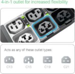 APC NetShelter Rack PDU Advanced - Switched - 5.0kW, 1PH, 208V, 30A, L6-30P, 40 Outlet APDU10151SW