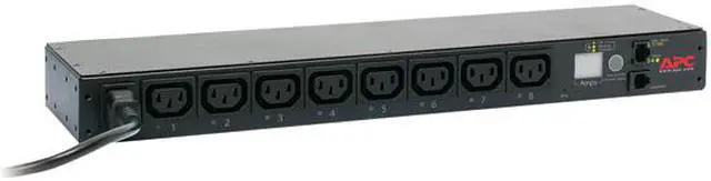 APC Rack PDU, Switched, 1U, 12A/208V, 10A/230V, (8)C13