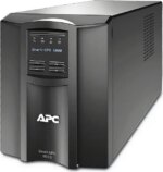 APC SMT1000C Smart-UPS, Line Interactive, 1000VA, Tower, 120V, 8x NEMA 5-15R outlets, SmartConnect Port+SmartSlot, AVR, LCD