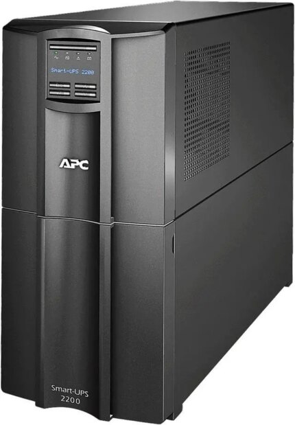 APC SMT2200C Smart-UPS, Line Interactive, 2200VA, Tower, 120V, 8x NEMA 5-15R+2x NEMA 5-20R outlets, SmartConnect Port+SmartSlot, AVR, LCD-2U Tower-3
