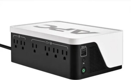 APC UPS Battery Backup, 500VA Backup Battery with 4 Outlets, Type C USB Charging , BE500G3 Back-UPS