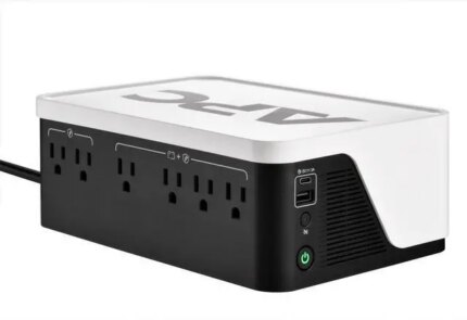 APC UPS Battery Backup, 500VA Backup Battery with 4 Outlets, Type C USB Charging , BE500G3 Back-UPS