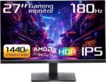 ASRock Phantom Gaming Monitor 27" 180 Hz IPS QHD FreeSync (AMD Adaptive Sync) 99% sRGB / 90% DCI-P3 PG27QFT1B
