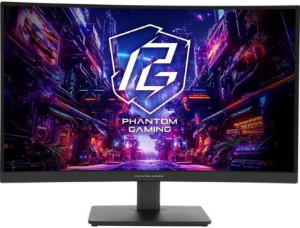 ASRock Phantom Gaming Monitor 27" 180 Hz VA QHD FreeSync (AMD Adaptive Sync) 95% DCI-P3 / 132% sRGB PG27QRT1B