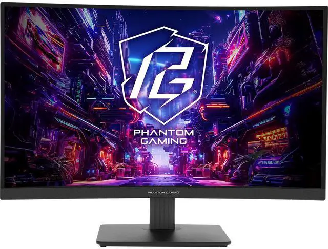 ASRock Phantom Gaming Monitor 27" 180 Hz VA QHD FreeSync (AMD Adaptive Sync) 95% DCI-P3 / 132% sRGB PG27QRT1B