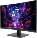 ASRock Phantom Gaming Monitor 27" 180 Hz VA QHD FreeSync (AMD Adaptive Sync) 95% DCI-P3 / 132% sRGB PG27QRT1B