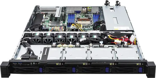 ASRock Rack 1U4L4E-EGS/2T 1U Rackmount General Purpose Server Barebone Intel Single Socket 4th Gen Intel® Xeon® Scalable Processors (LGA 4677) C741 1 FHHL PCIe 5.0 x16 4...