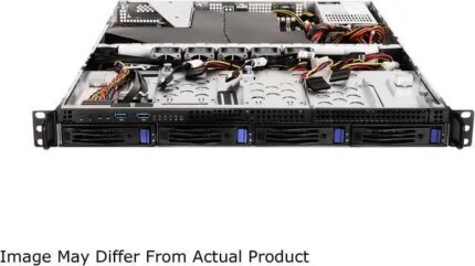 AsRock Rack 1U4LW-X470 1U Rackmount Server Barebone AMD AM4 Ryzen & Ryzen 7nm PGA1331 X470 4 x 3.5" HDD 400W PSU
