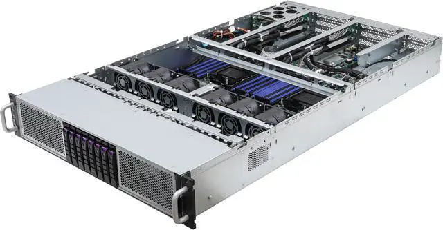 ASRock Rack 2U4G8E-EGS2 2U Rackmount GPU Server Barebone Intel Dual Socket 4th Gen Intel® Xeon® Scalable Processors (LGA 4677) C741 4 FHFL PCIe5.0 x16 Support up to 4 GPUs 8...