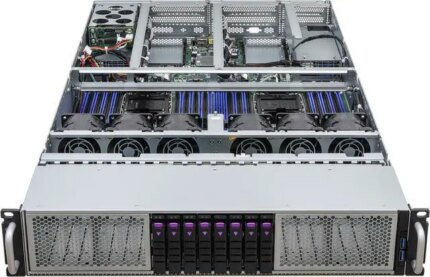 ASRock Rack 2U4G8E-EGS2 2U Rackmount GPU Server Barebone Intel Dual Socket 4th Gen Intel® Xeon® Scalable Processors (LGA 4677) C741 4 FHFL PCIe5.0 x16 Support up to 4 GPUs 8...