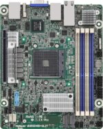 AsRock Rack B550D4ID-2L2T Deep mini-ITX Server Motherboard AMD Ryzen 5000 Series AM4 (PGA 1331) B550 Dual 1GbE+10GbE