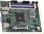AsRock Rack B550D4ID-2L2T Deep mini-ITX Server Motherboard AMD Ryzen 5000 Series AM4 (PGA 1331) B550 Dual 1GbE+10GbE