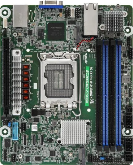 ASRock Rack EC266D4ID-2T/X550 Deep mini-ITX Server Motherboard