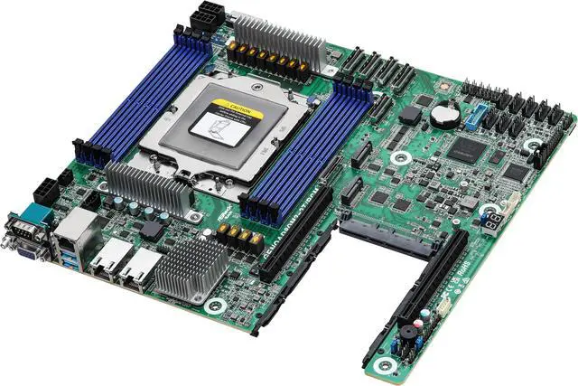 ASRock Rack GENOAD8QM3-2T/BCM CEB Server Motherboard Singel Socket SP5 (LGA 6096) AMD EPYC™ 9004 and 97x4 series processors Dual 10GbE OCP NIC 3.0