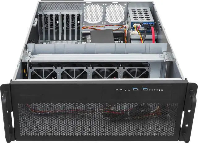 ASRock Rack Server Barebone 4U4G-WRX80/2T Single Socket SP5 (LGA 6096), sWRX8 (LGA 4094), supports AMD Ryzen™ Threadripper™ PRO 5000WX/3000WX processors, 4 GPU - Newegg.com