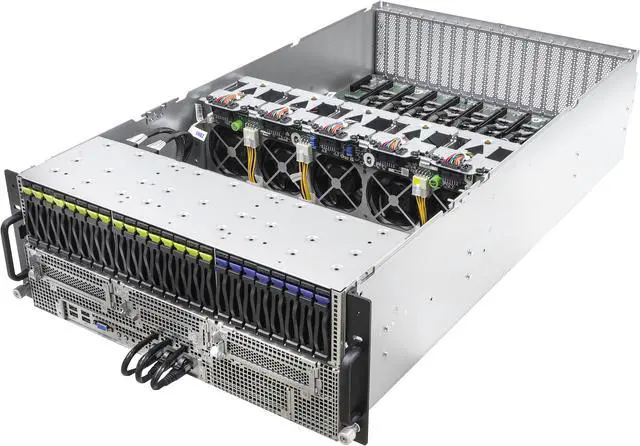 ASRock Rack Server GPU Barebone 4U10G-GENOA2 Dual Socket SP5 (LGA 6096), AMD EPYC™ 9005*/9004 10GPU