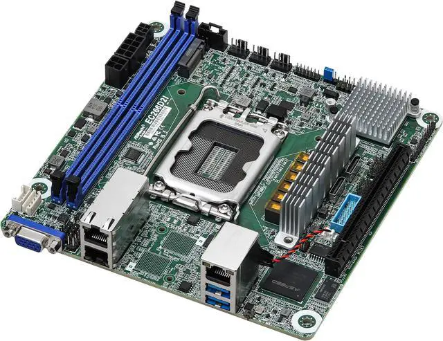 ASRock Rack Server Motherboard EC266D2I Mini-ITX 2x 1GLan Single Socket V1 (LGA 1700) Intel Xeon E-2400 series
