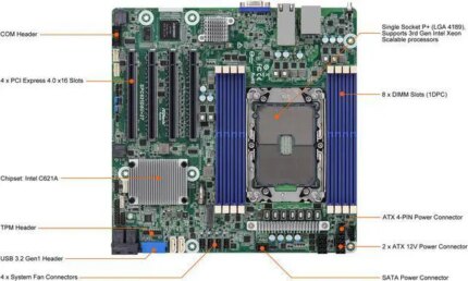 AsRock Rack SPC621D8U-2T Micro ATX Server Motherboard