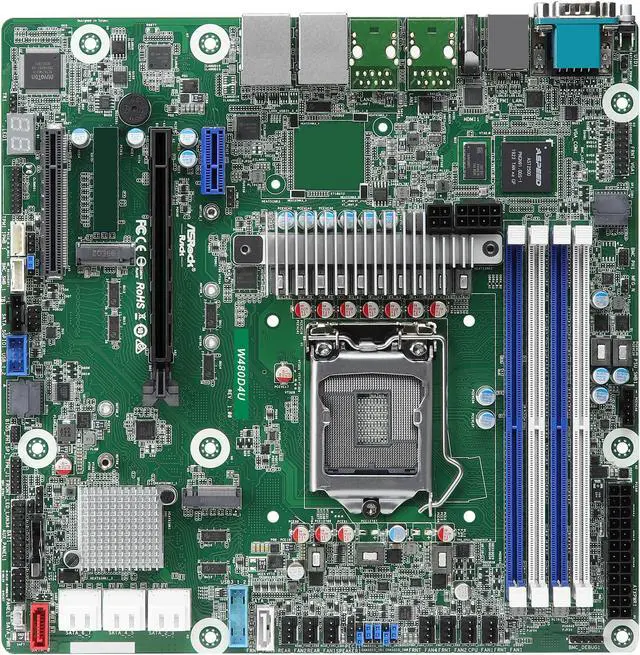 AsRock Rack W480D4U mATX Server Motherboard Intel LGA 1200 Xeon W-1200 00 W480