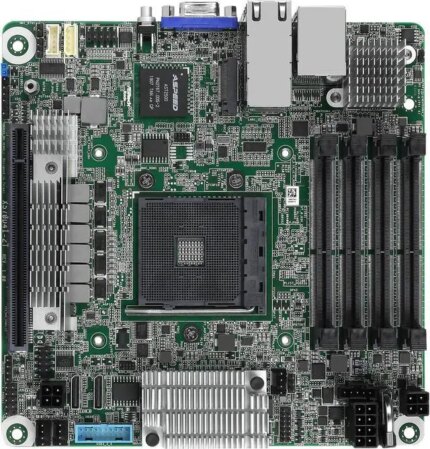 AsRock Rack X570D4I-2T Mini-ITX Server Motherboard AM4 PGA 1331 X570 AMD Ryzen 3rd Generation Series Processors