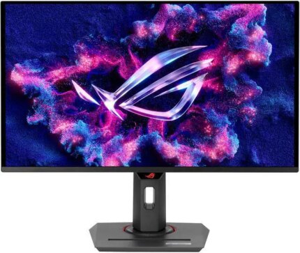 ASUS 26.5" 360 Hz OLED QHD Gaming Monitor FreeSync Premium Pro & G-Sync Compatible DCI-P3 99%, sRGB 135% ROG Strix OLED XG27ACDNG