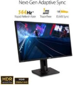 ASUS 27" 165 Hz IPS QHD Gaming Monitor 1ms MPRT G-Sync compatible HDMI, DisplayPort Flat Panel TUF Gaming VG27AQ