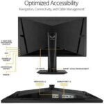 ASUS 27" 165 Hz IPS QHD Gaming Monitor 1ms MPRT G-Sync compatible HDMI, DisplayPort Flat Panel TUF Gaming VG27AQ
