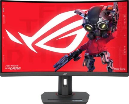 ASUS 32" 180 Hz Fast VA QHD Gaming Monitor 1ms (GTG) Curved ROG Strix XG32WCS