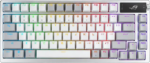 ASUS ROG Azoth 75 Wireless DIY Custom Gaming Keyboard, OLED display, Gasket-Mount, Three-Layer Dampening, Hot-Swappable Pre-lubed ROG NX Snow Linear