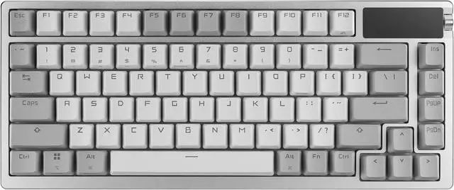 ASUS ROG Azoth 75 Wireless DIY Custom Gaming Keyboard, OLED display, Gasket-Mount, Three-Layer Dampening, Hot-Swappable Pre-lubed ROG NX Snow Linear