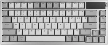 ASUS ROG Azoth 75 Wireless DIY Custom Gaming Keyboard, OLED display, Gasket-Mount, Three-Layer Dampening, Hot-Swappable Pre-lubed ROG NX Storm Tactile