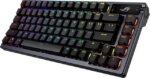 ASUS ROG Azoth 75 Wireless DIY Custom Gaming Keyboard - OLED display, Hot-Swappable Pre-lubed ROG NX Storm Switches & Keyboard Stabilizers, PBT