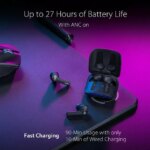 ASUS ROG Cetra True Wireless Gaming Headphones (Low-Latency Bluetooth Earbuds, Active Noise Cancelation, 27-Hour Battery Life, IPX4 Water Resistance,